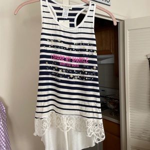 Brand new Girls’ tank style hi-low top!